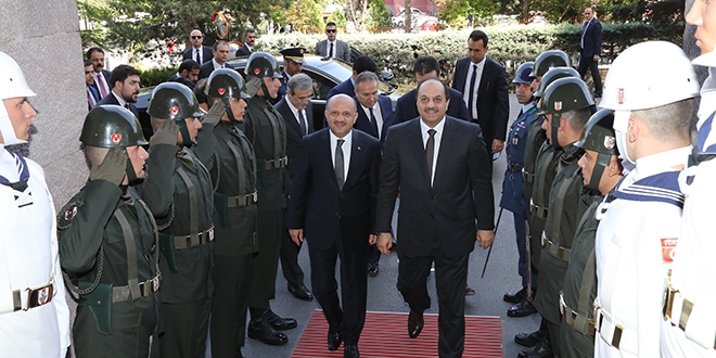 Katar Savunma Bakanı El-Atiyye Ankara'da