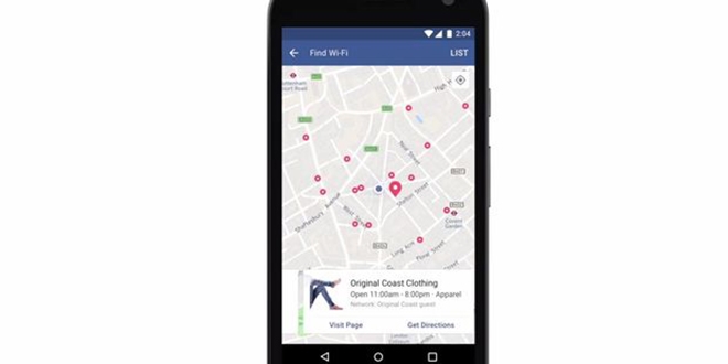 Facebook ücretsiz Wi-Fi özelliğini devreye aldı
