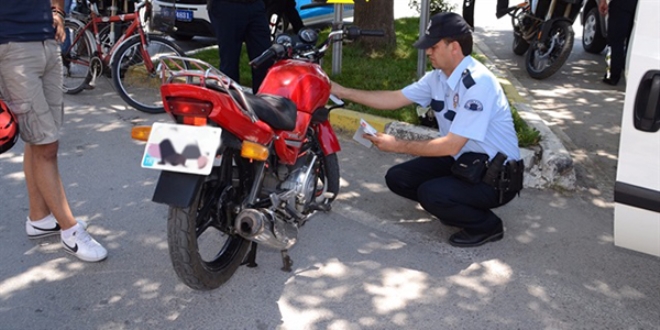 Türkiye'de ilk kez yapılan uygulama: Motosiklet denetimi