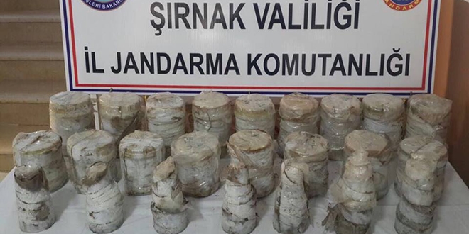 Şırnak'ta 24 el yapımı patlayıcı ele geçirildi