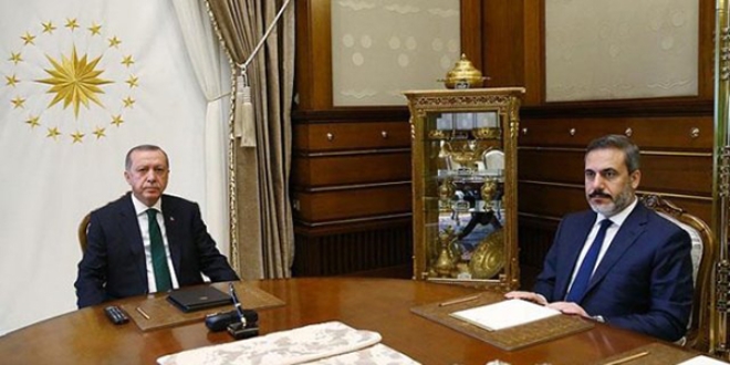 Erdoğan, MİT Müsteşarı Fidan'ı kabul etti
