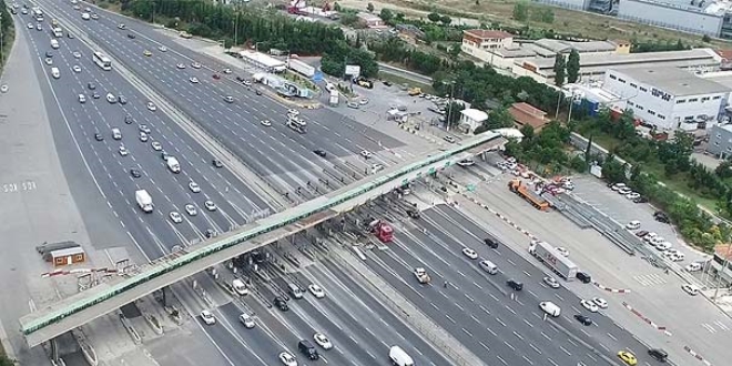 Çamlıca gişelerde 4 şerit kapatıldı
