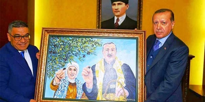 Cumhurbakan Erdoan'a srpriz hediye