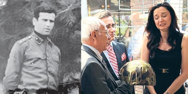 Şehidin miğferi 43 yıl sonra kızına teslim edildi