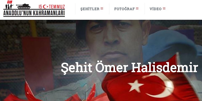 15 Temmuz ehitleri ansna hazrlaan site yaynda