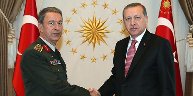 Erdoan, Orgeneral Akar ile bir araya geldi