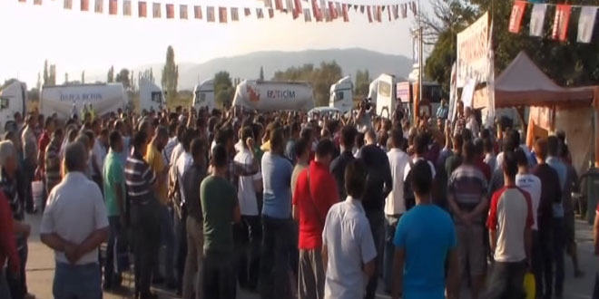 Ermenek'te maden işçilerinden iş bırakma eylemi