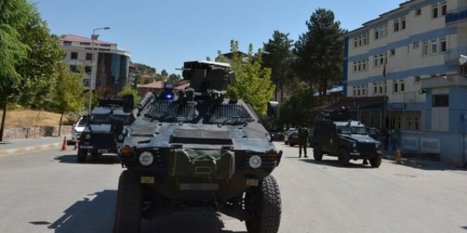 Tunceli'de jandarma karakoluna taciz atei