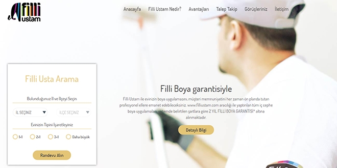 Filli Boya'dan boyacı bulma hizmeti: FilliUstam.com