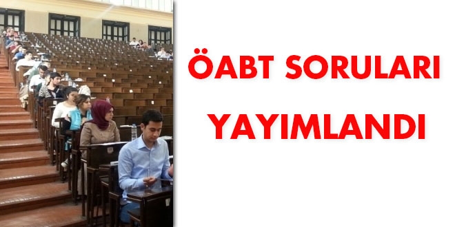 ÖABT soruları yayımlandı