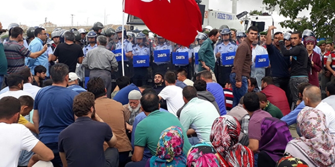 Kocaeli'de yıkım gerginliği: 17 gözaltı