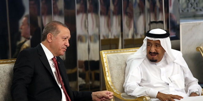 Erdoğan, Suudi Arabistan Kralı ile bir araya geldi