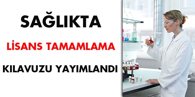 Sağlıkta lisans tamamlama kılavuzu yayımlandı