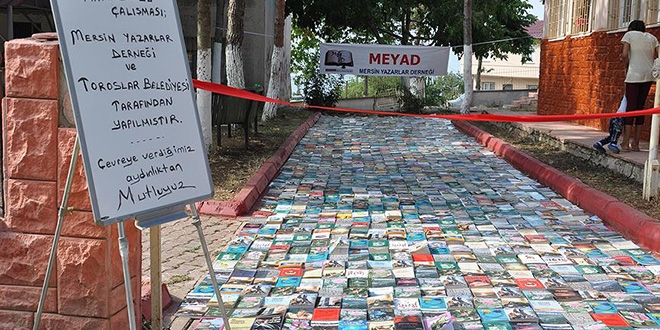 Yoldan kitap topladılar