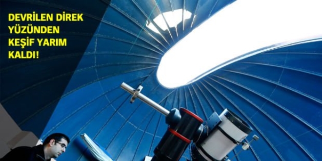 Elektrik gitti uzayın keşfi yarım kaldı