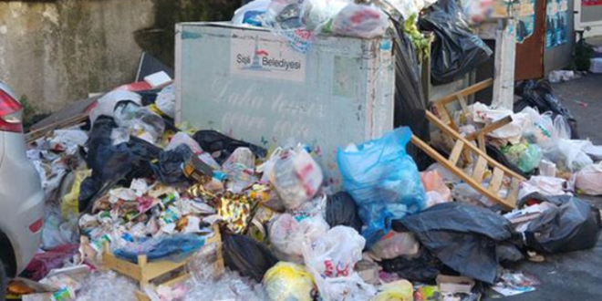 İstanbul'un en gözde ilçesinde çöp krizi