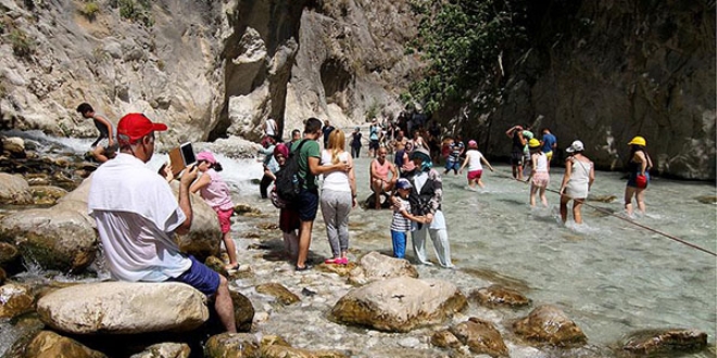 Macera tutkunlarnn gzdesi Saklkent Kanyonu