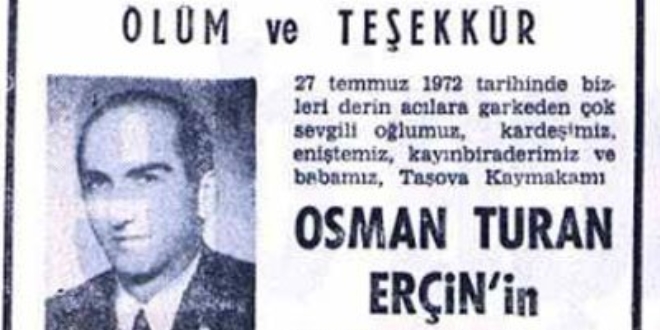 Kaymakamın vasiyeti 45 yıl sonra gerçekleştirildi