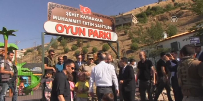 Şehit Kaymakam Safitürk'ün adı parka verildi
