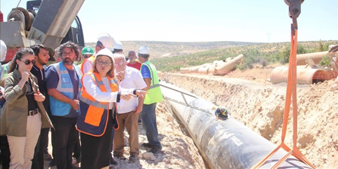 Gaziantep'in 40 yıllık içme suyu hattı yenileniyor