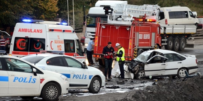 Zonguldak'ta trafik kazas: 7 yaral