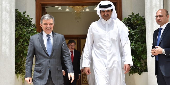 11. Cumhurbaşkanı Gül Katar Emiri ile bir araya geldi
