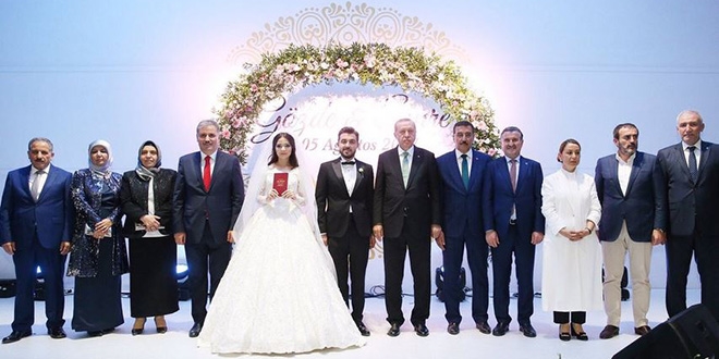 Cumhurbaşkanı Erdoğan, nikah törenine katıldı