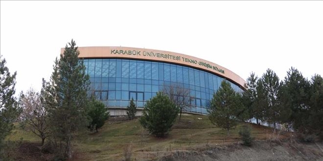 Karabük Üniversitesi kampüs alanı içinde yangın çıktı
