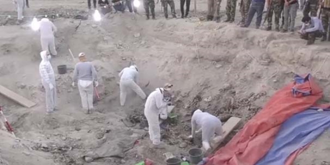 Toplu mezarda 550 ceset bulundu