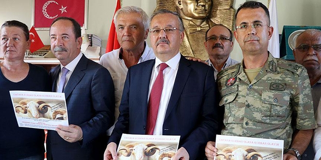 Şehit ailelerinden kurban kampanyası