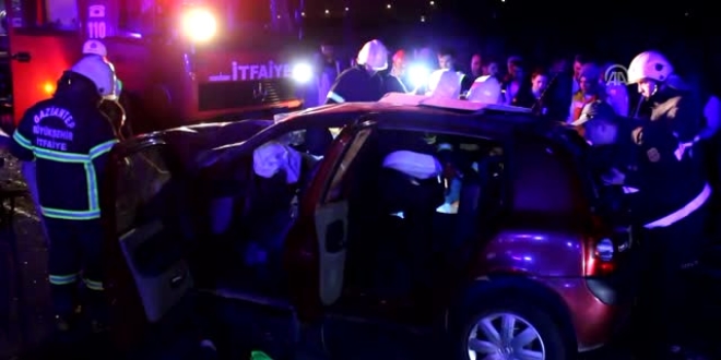 Gaziantep'te zincirleme trafik kazası: 5 yaralı