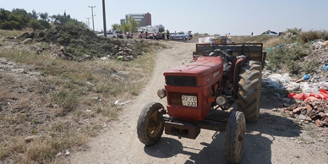 Traktör römorkunun ezdiği kişi öldü