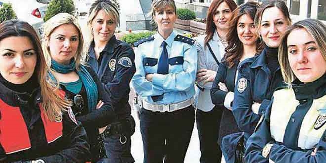 Kadın polisler eşlerinden dertli