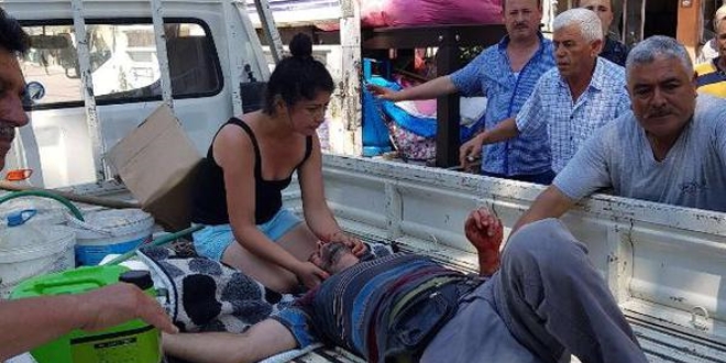 Anestezi uzmanı, yolda gördüğü yaralıya müdahale etti