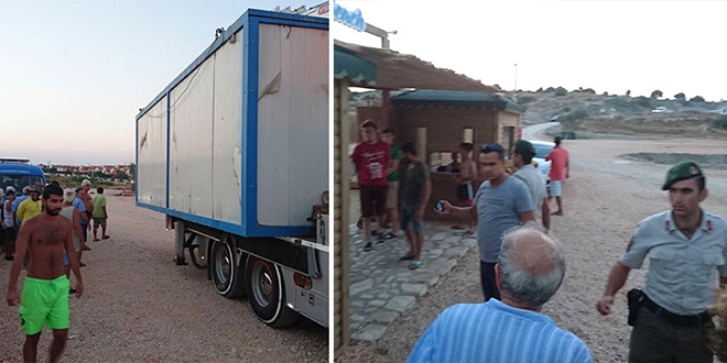 Jandarma havaya ateş açarak ayırabildi