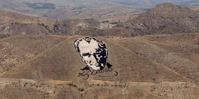 Uzaydan görülen Atatürk portresine bakım yapılacak