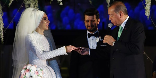 Cumhurbakan Erdoan nikah ahidi oldu