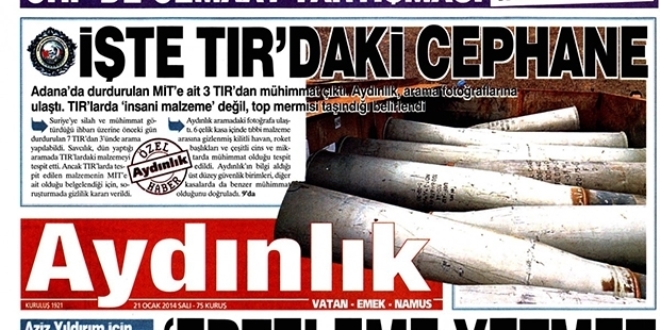 Aydınlık yöneticilerine MİT TIR'ları davası