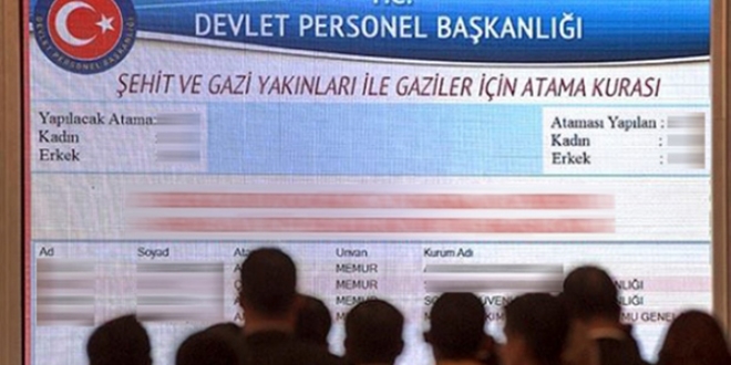 Şehit ve gazi yakınlarının atamaları yapıldı