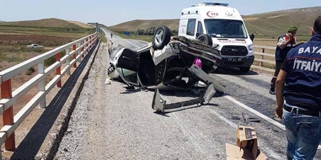 orum'da trafik kazas: 3 l, 4 yaral