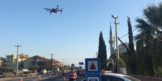 Trafik kazalarna kar 'drone'' ile uygulama