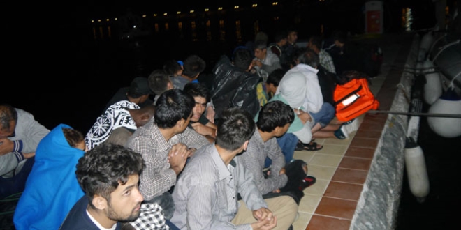 Çanakkale'de 63 yabancı uyruklu yakalandı