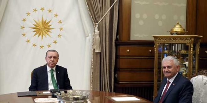 Erdoğan, Başbakan Yıldırım'ı kabul etti