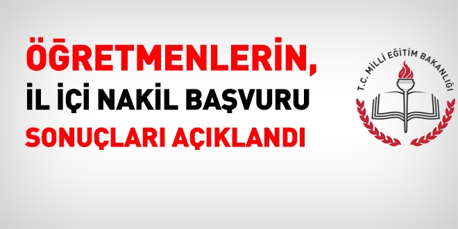 MEB, il içi özür nakillerini açıkladı