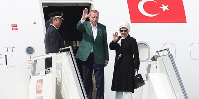 Cumhurbakan Erdoan, ABD'ye gitti