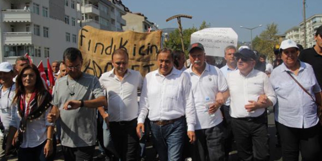 CHP'nin 'fındık yürüyüşü' başladı