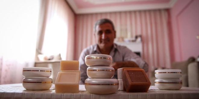 Eşek sütünden sabun ilgi görüyor