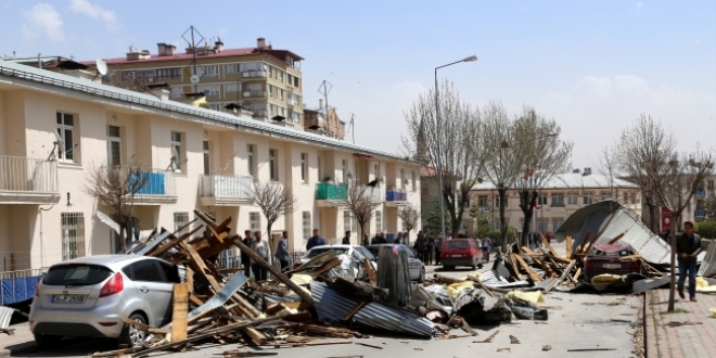 Yozgat'ta iddetli rzgar etkili oldu