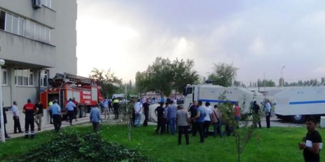Iğdır Emniyet Müdürlüğünde yangın çıktı
