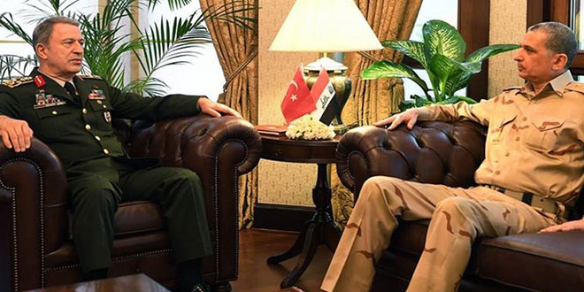 Orgeneral Hulusi Akar, Iraklı mevkidaşı ile görüştü